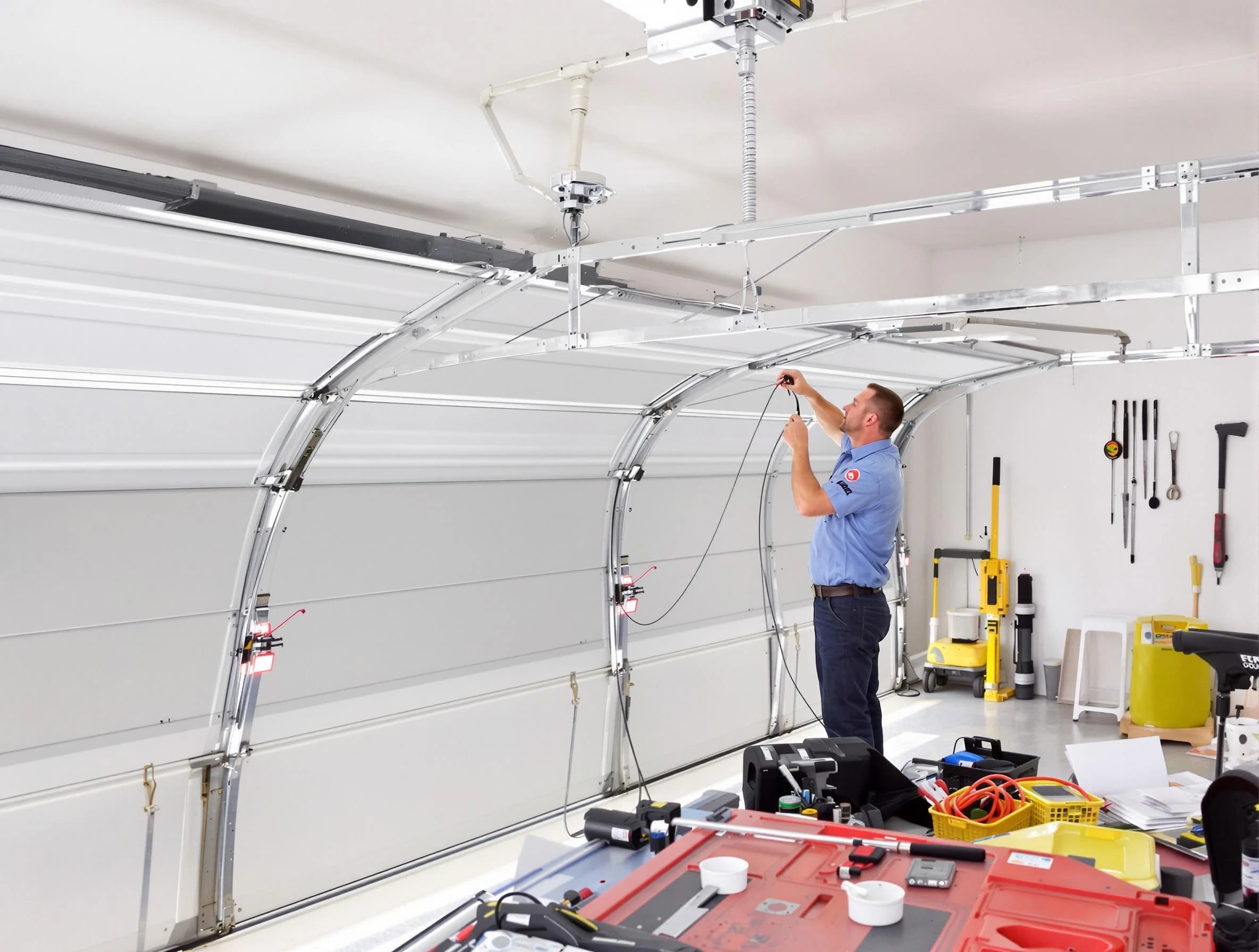 Garage door cable repair service by Moon Garage Door Repair in Moon