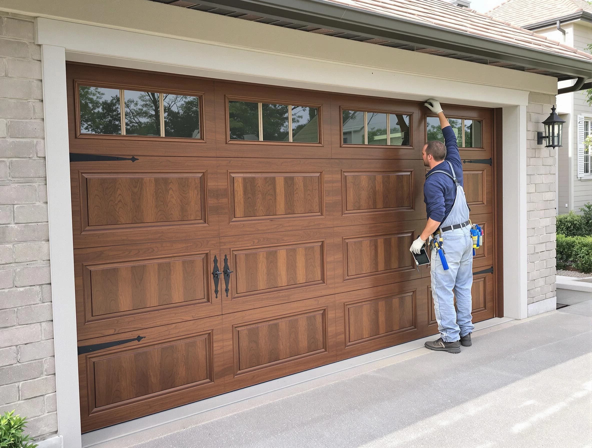 Custom garage door showcase by Moon Garage Door Repair in Moon
