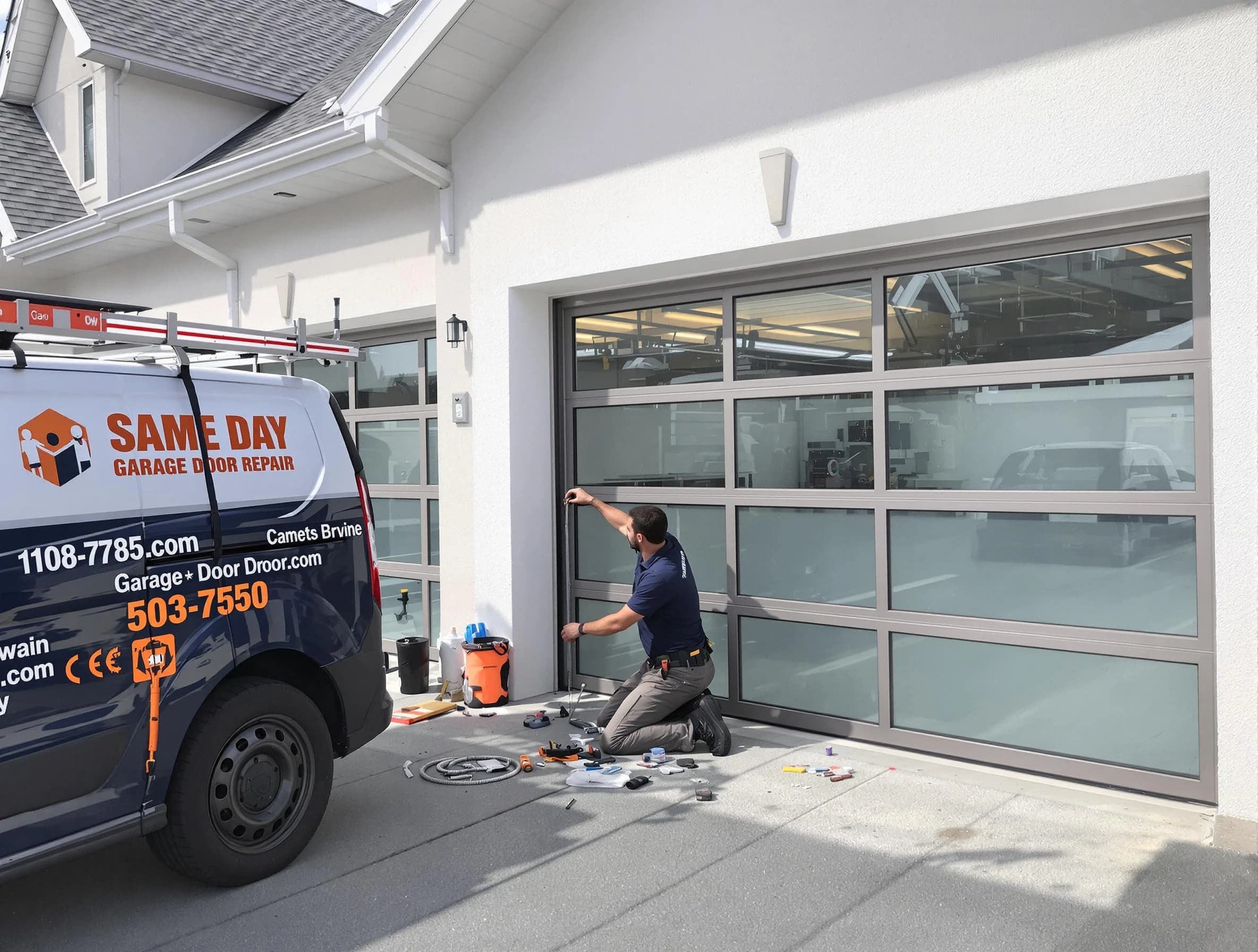 Same-day garage door repair service by Moon Garage Door Repair in Moon