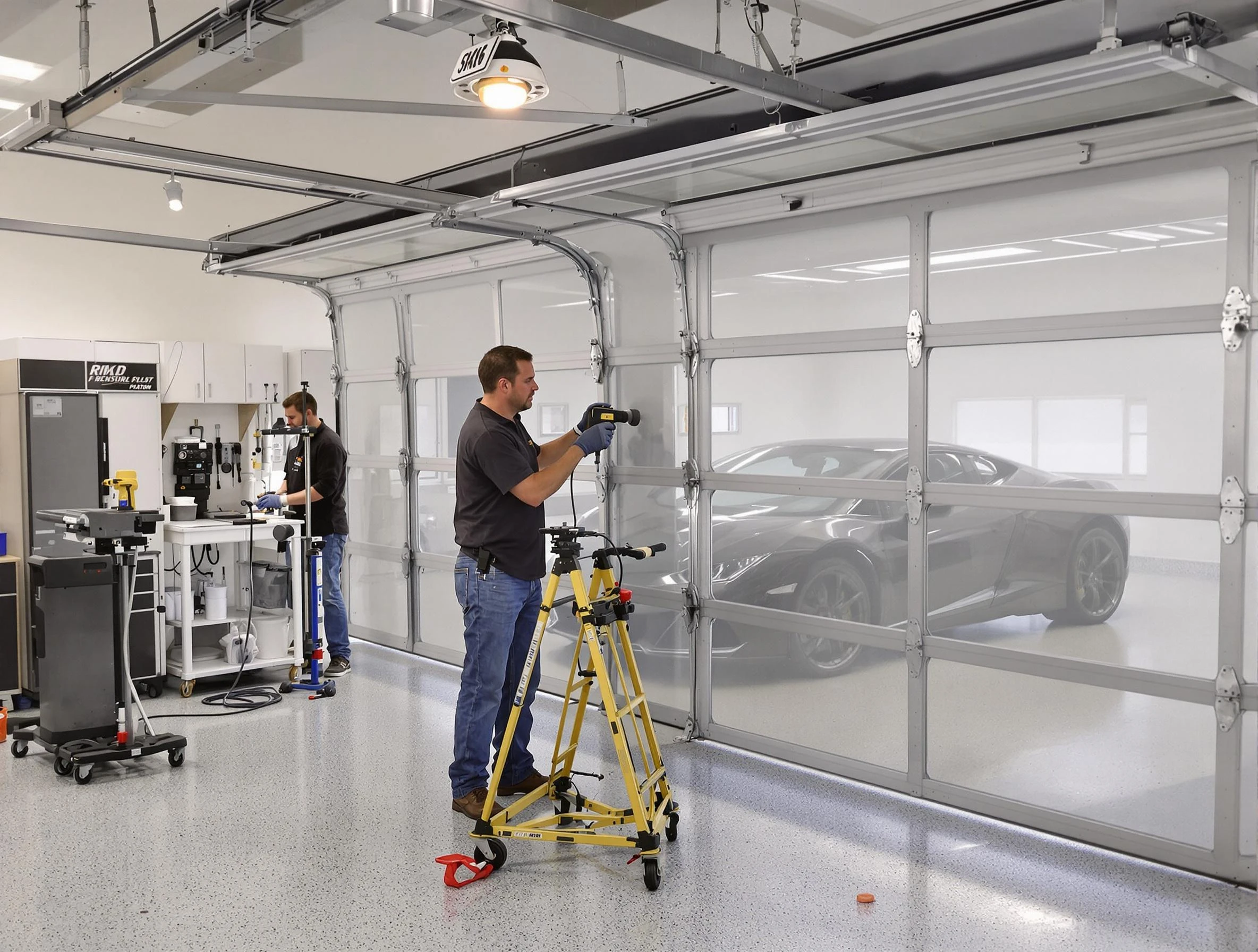 Garage Door Dents Repair in Moon