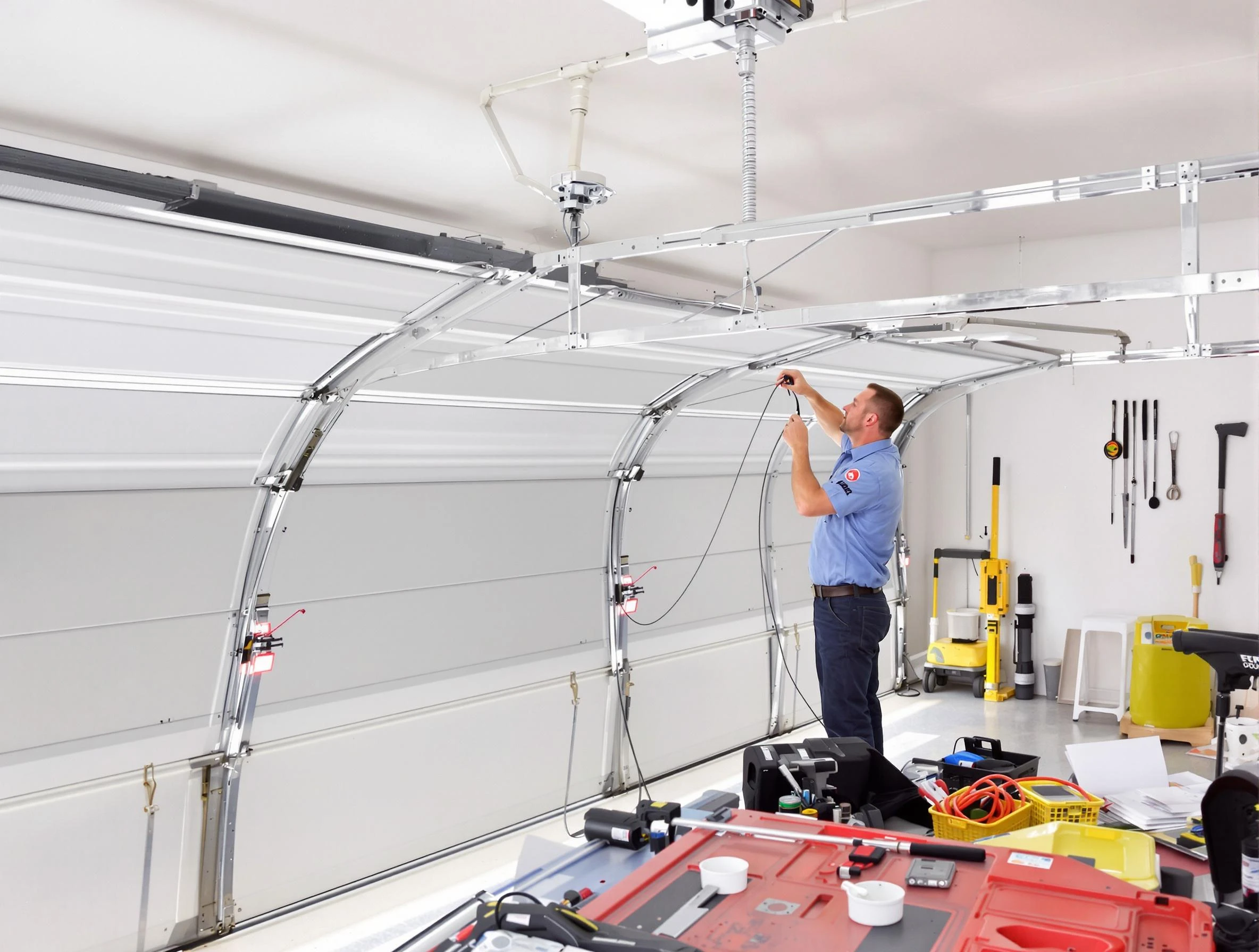 Garage door cable repair service by Moon Garage Door Repair in Moon