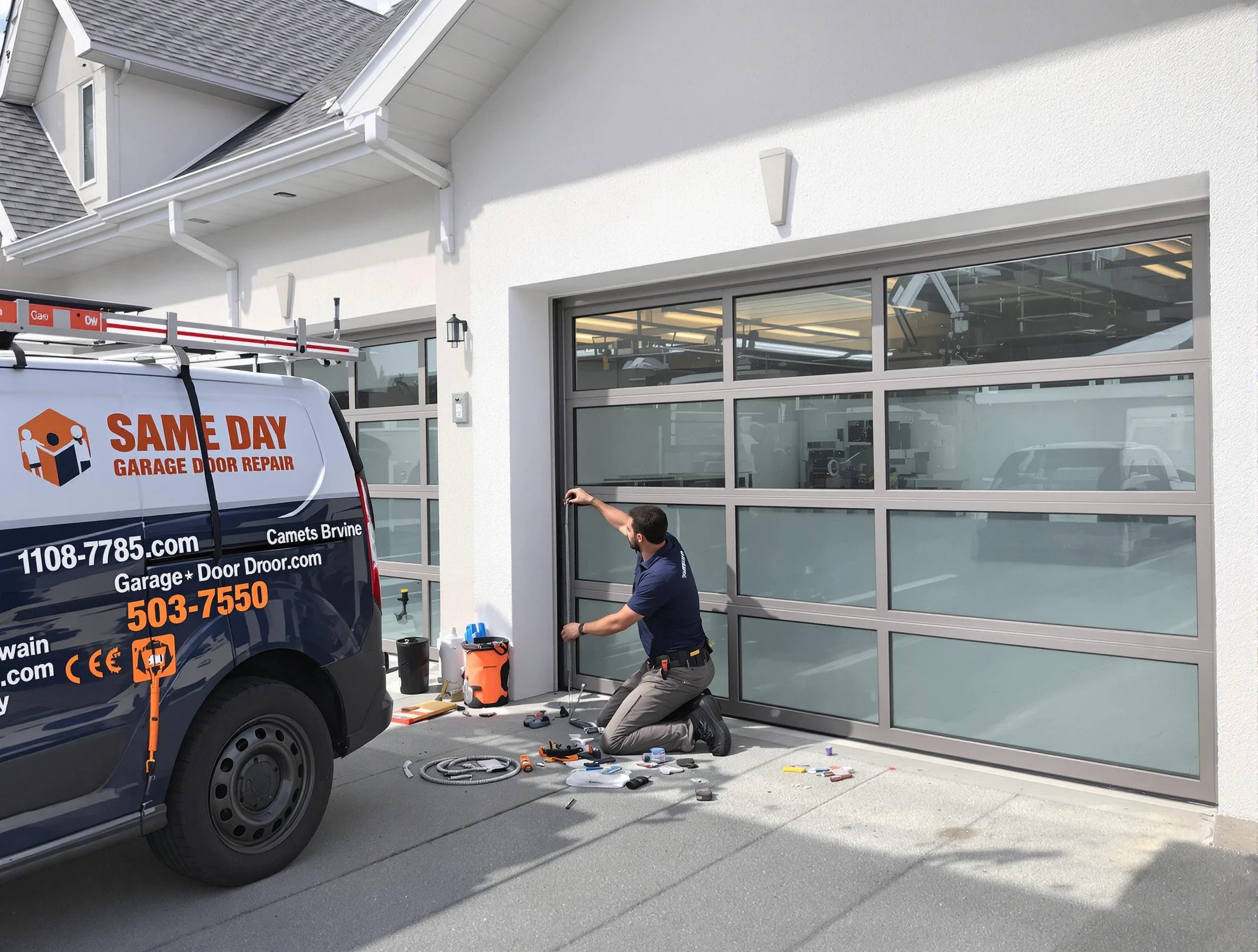 Same-day garage door repair service by Moon Garage Door Repair in Moon